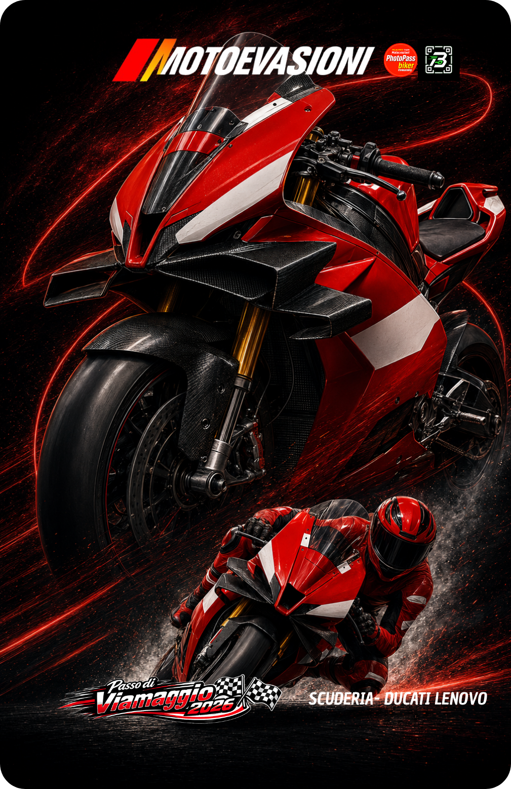MotoCard Ducati Lenovo · Passo di Viamaggio