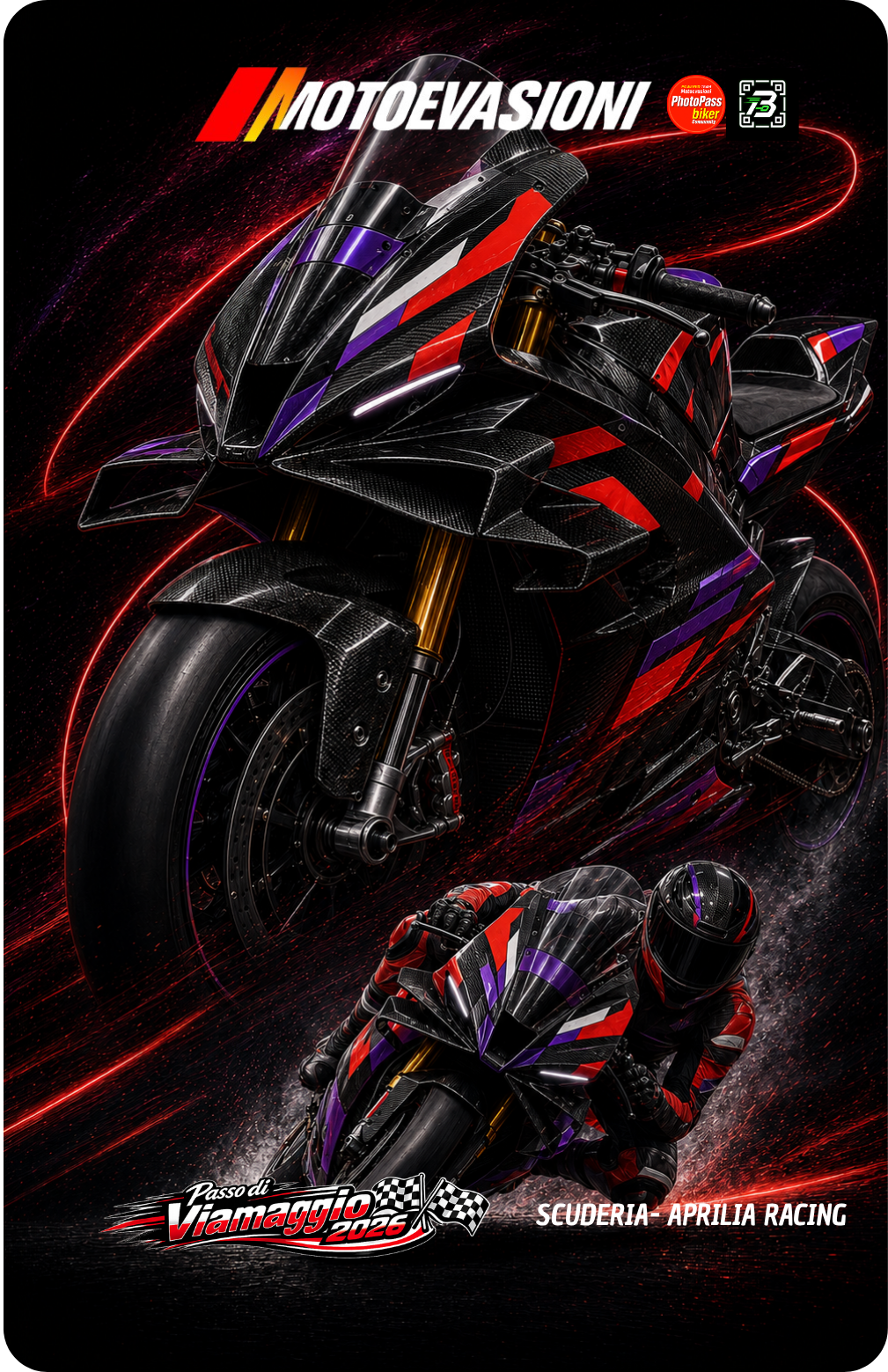 MotoCard Aprilia Racing · Passo di Viamaggio