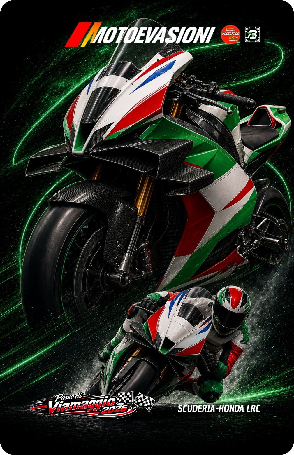 MotoCard Honda LCR · Passo di Viamaggio