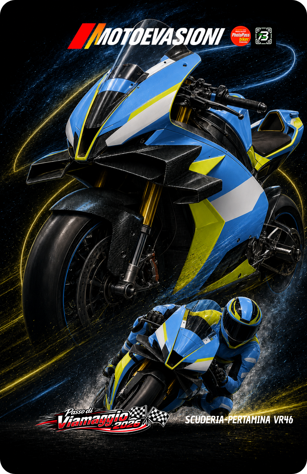 MotoCard Pertamina VR46 · Passo di Viamaggio