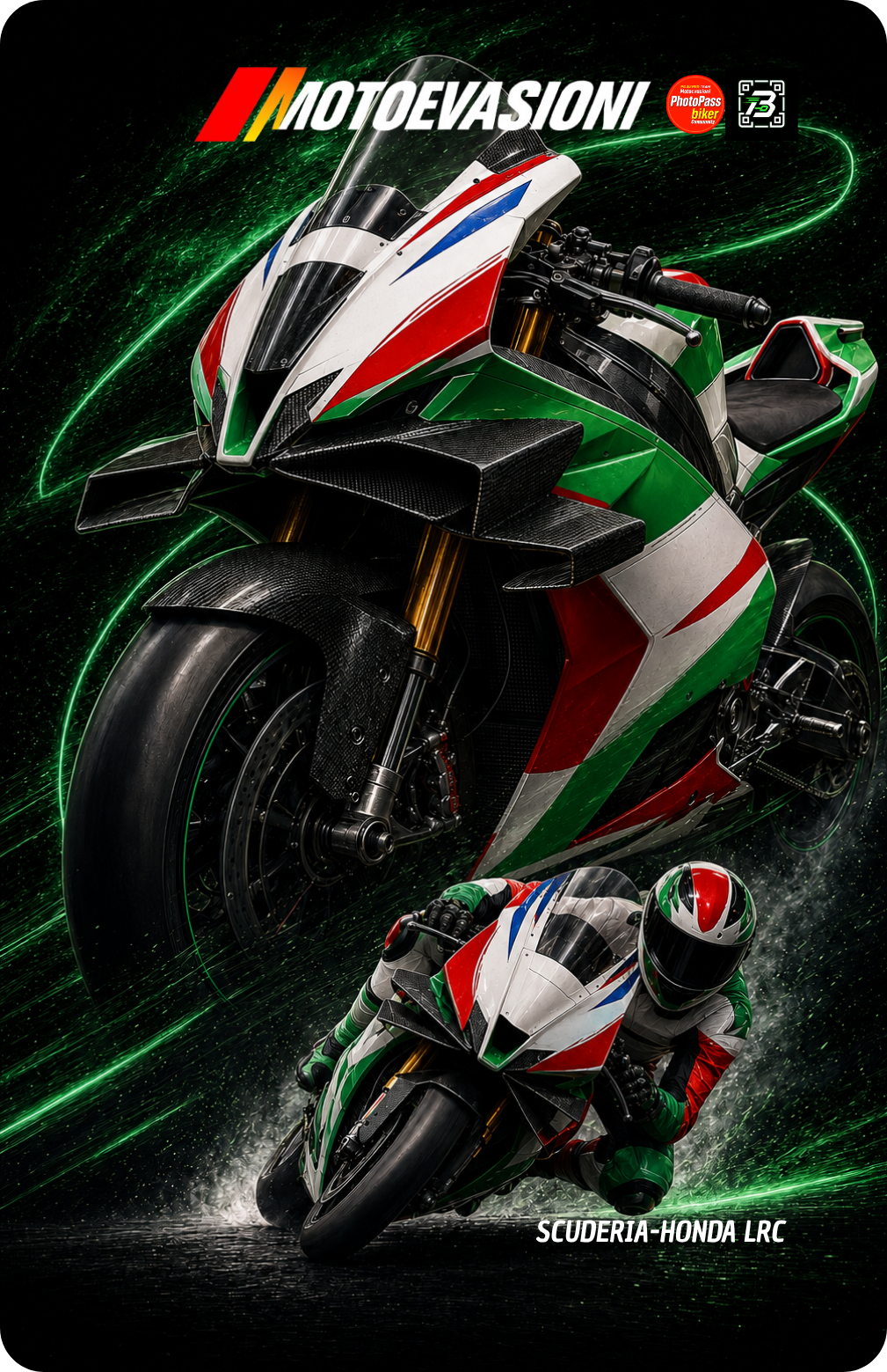 MotoCard Honda LCR · Passo dello Spino