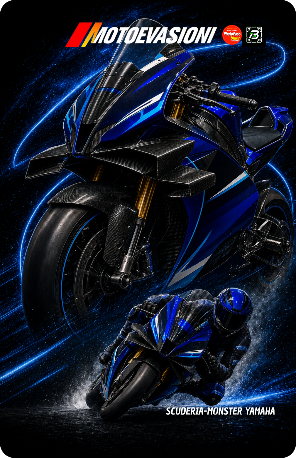 MotoCard Monster Yamaha · Passo dello Spino